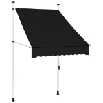 Tenda da Sole Retrattile Manuale 100 cm Antracite