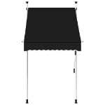 Tenda da Sole Retrattile Manuale 100 cm Antracite