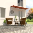Tenda da Sole Retrattile 300x150 cm Arancione e Marrone
