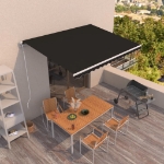 Tenda da Sole Retrattile Automatica 450x350 cm Antracite