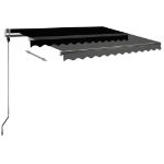 Tenda da Sole Autoportante Manuale 350x250 cm Antracite