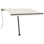Tenda Automatica con Sensore Vento e LED 300x250 cm Crema