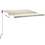 Tenda Automatica con Sensore Vento e LED 300x250 cm Crema