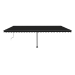 Tenda Automatica con Sensore Vento e LED 600x300 cm Antracite