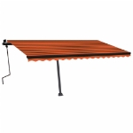 Tenda da Sole Autoportante Manuale 450x350cm Arancione Marrone