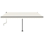 Tenda da Sole Manuale Autoportante 450x350 cm Crema