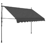 Tenda da Sole Retrattile Manuale con LED 300 cm Antracite
