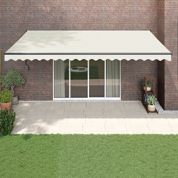 Tenda Sole Automatica Retrattile Crema 5x3 m