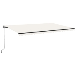 Tenda da Sole Retrattile Automatica 500x300 cm Crema