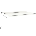 Tenda da Sole Retrattile Automatica 500x300 cm Crema