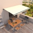 Tenda da Sole Retrattile Manuale 500x350 cm Crema