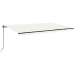 Tenda da Sole Retrattile Manuale 500x350 cm Crema