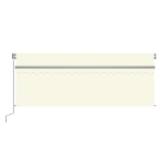Tenda da Sole Retrattile con Parasole 4,5x3 m Crema