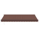 Tenda da Sole Retrattile Manuale Marrone 500x350 cm