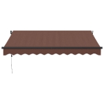 Tenda da Sole Retrattile Automatica Marrone 300x250 cm