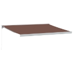Tenda Sole Retrattile Manuale 400x300 cm Marrone