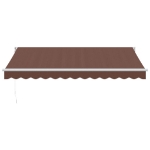 Tenda Sole Retrattile Manuale 350x250 cm Marrone