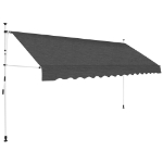 Tenda da Sole Retrattile Manuale 400 cm Antracite