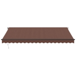 Tenda da Sole Retrattile Manuale Marrone 450x350 cm