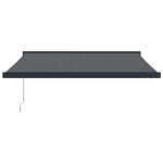 Tenda da Sole Retrattile Antracite 3,5x2,5m Tessuto e Alluminio