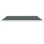 Tenda da Sole Retrattile Antracite 4x3 m in Tessuto e Alluminio