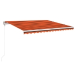 Tenda da Sole Retrattile Automatica 450x350 cm Arancio Marrone