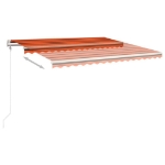 Tenda da Sole Retrattile Automatica 450x350 cm Arancio Marrone