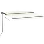 Tenda Automatica con Sensore Vento e LED 350x250 cm Crema