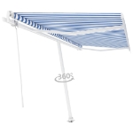 Tenda Retrattile Automatica con Palo 400x350 cm Arancio Marrone