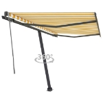Tenda da Sole Autoportante Automatica 350x250 cm Gialla Bianca