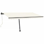 Tenda Automatica con Sensore Vento e LED 450x350 cm Crema