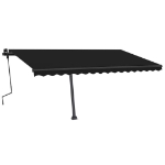 Tenda da Sole Retrattile Manuale LED 450x350 cm Antracite