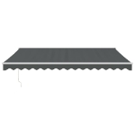 Tenda da Sole Retrattile Antracite 4x3 m in Tessuto e Alluminio