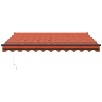 Tenda Sole Automatica Retrattile Arancione e Marrone 3,5x2,5 m