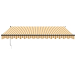 Tenda Sole Automatica Retrattile Gialla e Bianca 4x3 m
