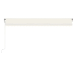 Tenda da Sole Retrattile Automatica 500x300 cm Crema