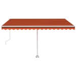 Tenda da Sole Autoportante Automatica 400x350cm Arancio Marrone