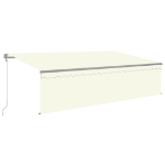 Tenda Retrattile Automatica con Parasole 5x3 m Crema