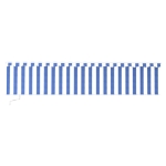Tenda Sole Retrattile Manuale con Parasole 4x3m Blu e Bianc6