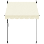 Tenda da Sole Retrattile Crema 150x150 cm in Tessuto e Acciaio