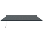 Tenda da Sole Retrattile Antracite 4x3 m in Tessuto e Alluminio