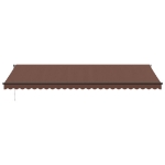 Tenda da Sole Retrattile Manuale Marrone 600x350 cm