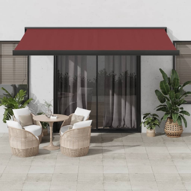 Tenda da Sole Retrattile Automatica Bordò 400x300 cm