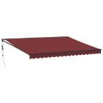 Tenda da Sole Retrattile Automatica Bordò 450x300 cm