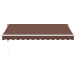 Tenda da Sole Retrattile Automatica Marrone 350x250 cm