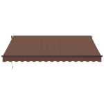 Tenda da Sole Retrattile Manuale Marrone 400x350 cm