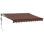 Tenda da Sole Retrattile Automatica Marrone 300x250 cm