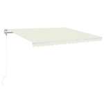 Tenda Automatica con Sensore Vento e LED 450x350 cm Crema