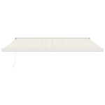 Tenda da Sole Retrattile Crema 4x3 m in Tessuto e Alluminio