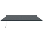 Tenda da Sole Retrattile Antracite 4x3 m in Tessuto e Alluminio